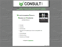 Tablet Screenshot of igi-consult.de